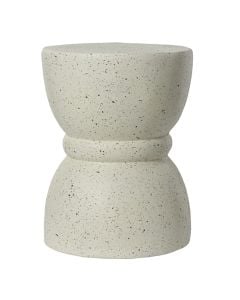 Tavolin&euml; an&euml;sore, magnez, e bardh&euml;, &Oslash;35xH46.5 cm