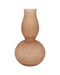 Vazo dekorative, qelq, Kafe, Ø22xH40 cm