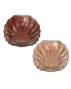 Decorative vase, glass, assorted, 25x12xH21 cm