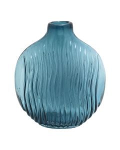 Decorative vase, glass, Blue, 12x26xH30 cm