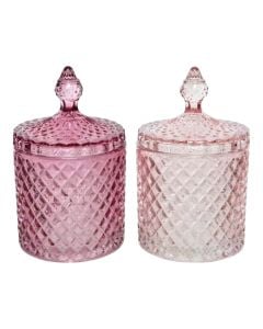 Decorative object, glass, assorted, Ø10.7xH17.50 cm