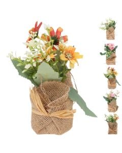 Artificial flower, fabric, plastic, various, H17 x ø6 cm