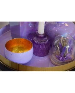 Tabaka dekorative, metalike, lejla, 33x33xH2 cm