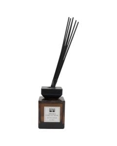 Air freshener, glass/oil/polyester, clear/black, 200 ml