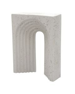 Decorative object, resin, grey, 22x5xH16 cm