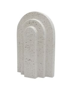 Decorative object, resine, white, 14x5xH22 cm