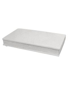 Decorative object, resine, white, 27xH15 cm