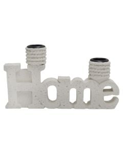 Mbajtëse qiriri, rezinë, e bardhë, 20xH11 cm