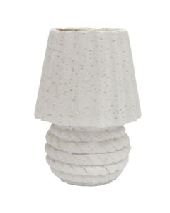 Mbajtëse qiriri, rezinë, e bardhë, 10xH14 cm