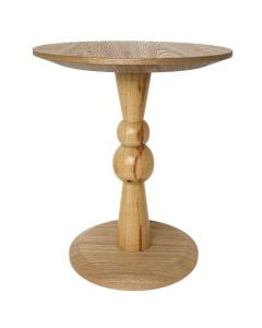 Tavolinë anësore, Mdf/dru, kafe natyrale, 45x45xH46 cm