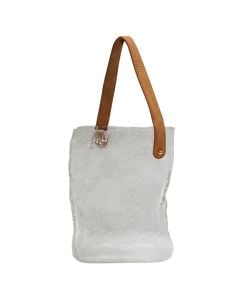 Decorative vase, glass, clear, 18x9.5xH25 cm