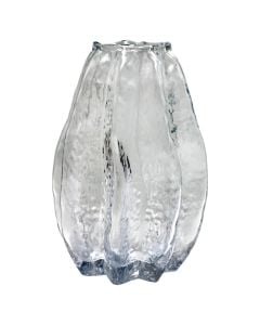 Decorative vase, glass, clear, 7xH21 cm