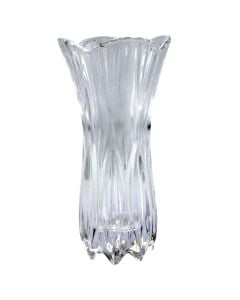 Decorative vase, glass, clear, 11.5xH24 cm