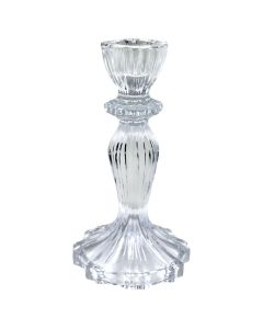 Candle holder, glass, clear, 8xH15.5 cm