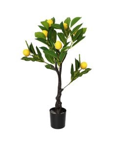 Decorative tree, Lemon, plastic, assorted, 65 cm