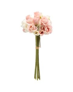 Artificial flower, Rose, plastic, pink, 30 cm