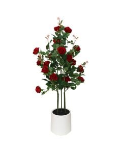 Artificial flower, Rose, plastic, red, 1.3 m