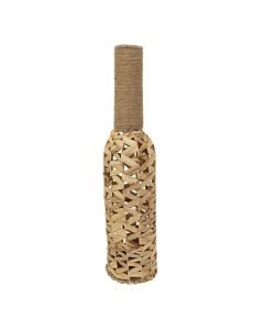 Decorative vase, straw, natural, 15x15xH70 cm