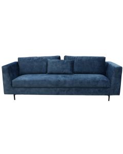 Divan, tapiceri tekstili, strukturë druri, i bardhë, 240x90xH78 cm