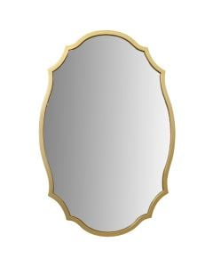 Decorative mirror, metal/glass, silver color, 90x60 cm