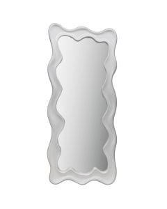 Decorative mirror, resin, white, 175x70 cm