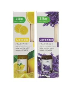 Aromatizues ambienti, me shkopinj, t&euml; ndryshme, xham transparent, 100 ml