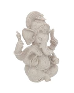 Decorative object, "Ganesh", polyresine, dark grey, 20x14.5xH25 cm
