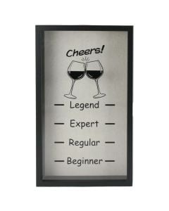 Wall decorator, MDF, black/white, 21x4xH35 cm