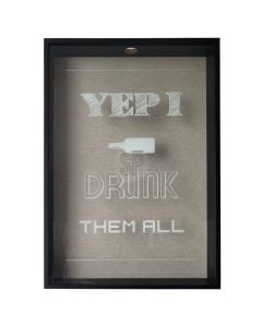 Wall decorator, MDF, black/white, 46x65xH85 cm