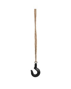 Decorative hanger, metal, brown/black, 11 cm