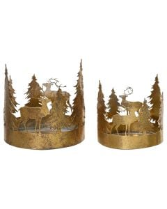 Room décor "Deer", iron, gold