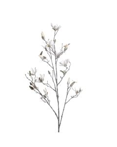 Artificial flower, "Magnola", plastic, white, 114 cm