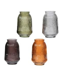 Decorative vase, glass, assorted, Dia.12xH20 cm