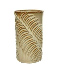 Vazo dekoruese, guri, bezhë, Ø10.5xH19 cm