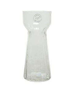Decorative vase, glass, clear, dia.18.5xH35 cm