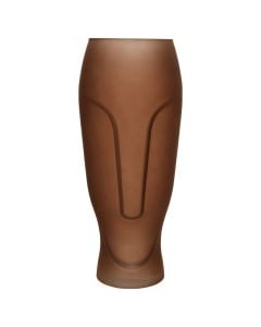 Vazo dekoruese, qelqi, kafe, dia.16xH34.8 cm