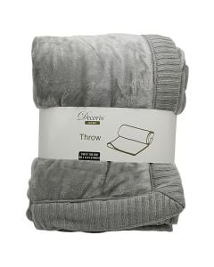 Batanije me thurje, gri/ bezhë, 130x150 cm