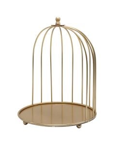 Objekt dekorues, metalike, floriri, H26 cm