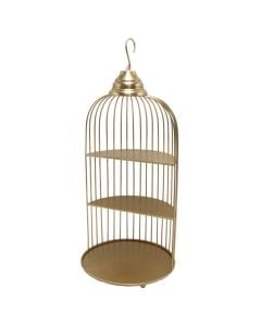 Objekt dekorues, metalike, floriri, H42 cm