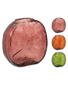 Decorative vase, glass, assorted, H15 cm