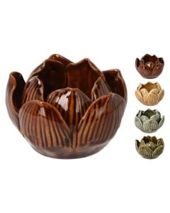 Mbajtëse qiriri, qeramike, të ndryshme, 8x8xH5 cm