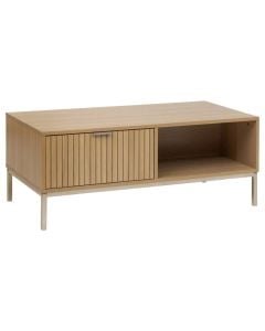 Coffee table, MDF, natural, 100x50xH40 cm