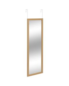 Hanging door mirror, MDF/aluminum, natural, 35.x1.8xH109 cm