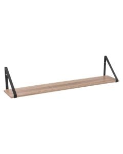 Wall-mounted shelf, melamine, natural, 78x16xH15 cm