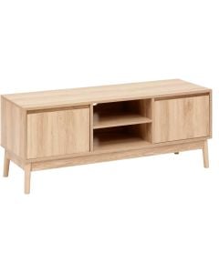 TV cabinet, Abana, melamine, natural, 120x39xH48 cm