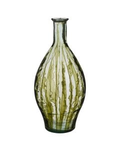 Decorative vase, glass, green, Dia.28xH60 cm