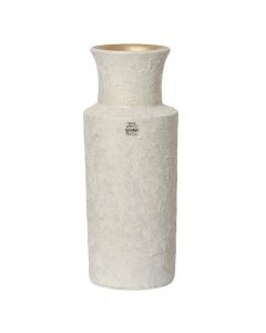 Vazo dekoruese, qeramike, e bardh&euml;, Dia.15xH40 cm