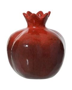 Vazo dekoruese, qeramike, e kuqe, Dia.20xH21 cm