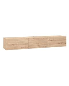 TV unit, Royan, oak, natural, 192x41.5xH32 cm