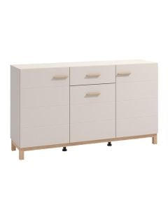 Cabinet, Essex, oak, white/natural, 154x41.5xH89 cm